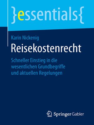 cover image of Reisekostenrecht